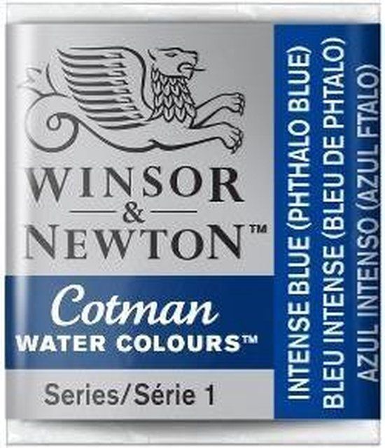 Winsor & Newton Cotman Aquarelverf - Intense Blue - Half Napje
