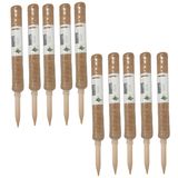 Pro garden plantenstok kokos - 10x - eucalyptushout - D4,5 x H50 cm - plantensteun