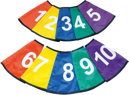 Spordas Afbakenkegel Hoesjes Nr. 1 tm 10 - Cone Covers - Polyester - 5420057017496