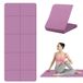 Tapis de yoga TPE pliable 183 x 61 cm 5 mm d'épaisseur antidérapant