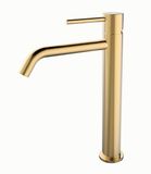 Wiesbaden Wastafelkraan Style Opbouw Hoog Mengkraan Rond Geborsteld Goud 1 Greeps