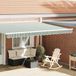 Prolenta Maison Exclusive Reservehandgreep voor zonnescherm, 4,5 meter, groen en wit gestreept