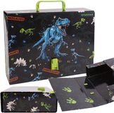 sarcia.eu DINOSAURUSSEN DIKKE, schoolmap met handvat XXL voor jongens, hard voor school A4 9 cm