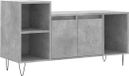 vidaXL Meuble TV 100x35x55 cm Bois traité Gris béton