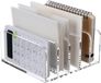 Azomor® Trieur de documents en acrylique transparent à cinq compartiments