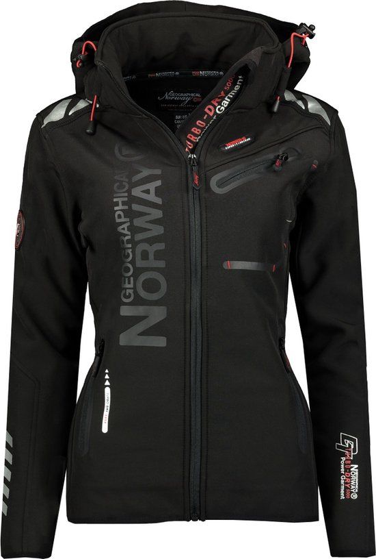 Geographical Norway Damen Softshelljacke Reine Assor B Lady 068 Black / Black-L