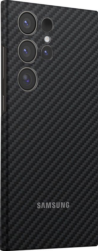 Samsung Carbon Effect Back Cover for Samsung Galaxy S25 Ultra - Black