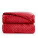 DecoKing Henry knuffeldeken van 70 x 150 cm, rood