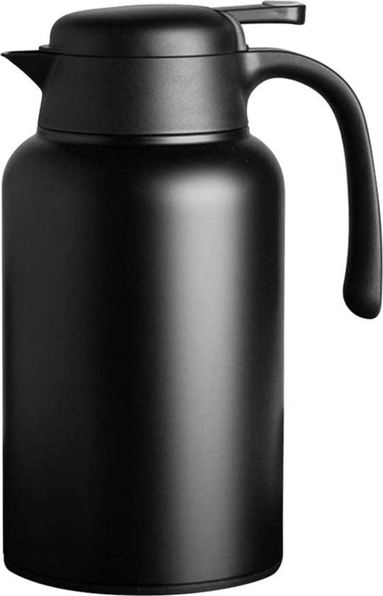 Luvan 2L Zwarte RVS Thermoskan