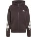 Adidas Damescapuchon met volledige rits Stadium 3-Stripes