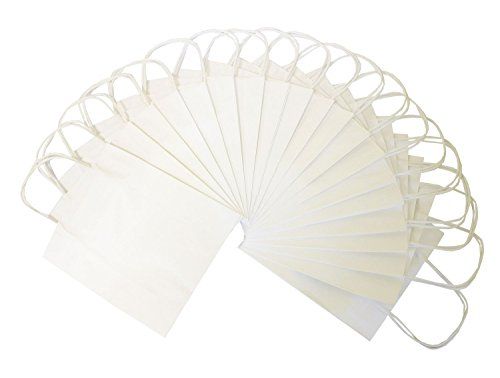 Folia Panda Folia papieren zakken van kraftpapier wit 12 x 5,5 x 15 cm wit
