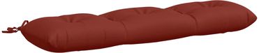 vidaXL Bankkussen VIANEN 100% Polyester Rood 110 x 30 x 12 cm