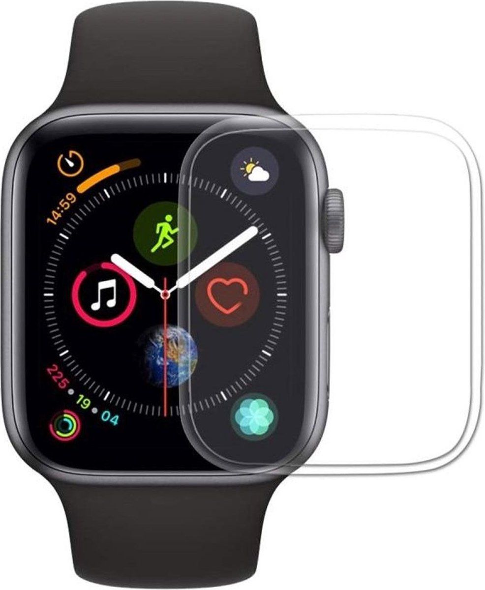 Apple Watch 44MM Screenprotector Full Cover Tempered Glass Transparant