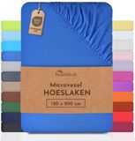 NatureMark Microvezel Hoeslaken 120x200cm Koningsblauw