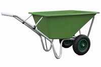 MM Mestenmaker Kruiwagen 160 Liter – Poly Bak – Verzinkt Onderstel – 2 Anti-Lek Banden – Extra Sterk