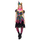 amscan Bol Adult Costume Funhouse Neon Clown L