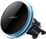 Joyroom - Support de téléphone pour grille d'aération de voiture - Compatible avec iPhone MagSafe – Chargeur sans fil – Noir