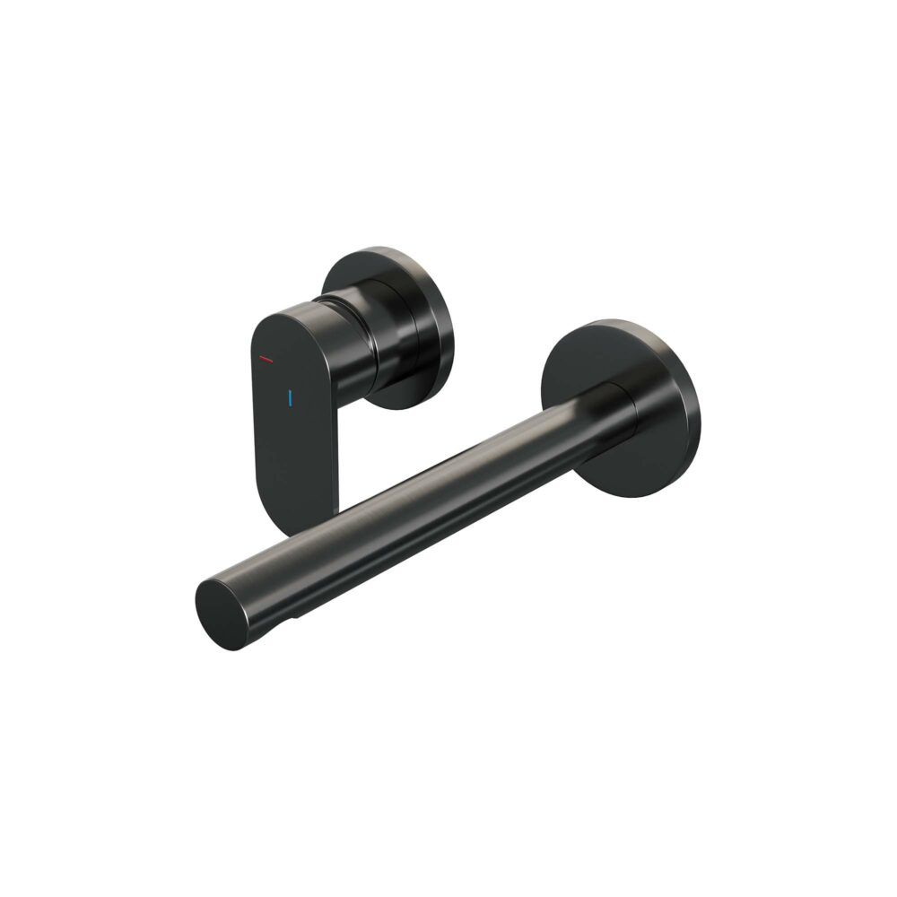 Brauer Gunmetal Edition Inbouw Wastafelkraan - Rechte Uitloop - Gunmetal