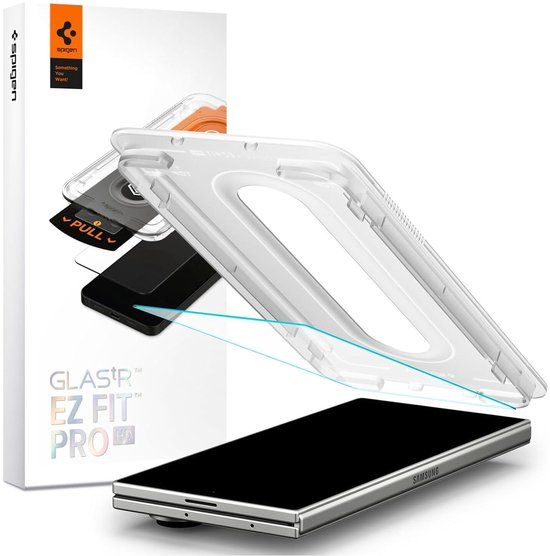 Spigen Screenprotector Geschikt voor Samsung Galaxy Z Fold 7 / Z Fold 8 Ultra - EZ Fit GLAS.tR - 9H Tempered Glass
