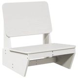 vidaXL Tuinstoel 60x64x70,5 cm massief grenenhout wit