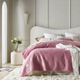 Room99 Bedsprei 220x240 cm FEEL - Zacht Fluweel, Roze