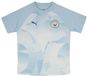 Puma Manchester City Fc 23/24 Voor De Wedstrijd T-shirt à manches courtes Junior Bleu 7-8 Ans Enfants