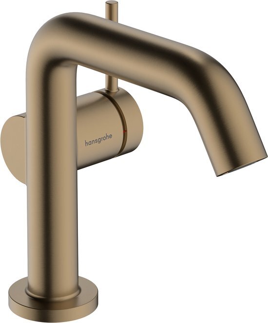 hansgrohe Tecturis S ééngreeps wastafelkraan 110 Fine CoolStart met afvoerplug Brushed Bronze