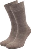 Suitable Merino Sokken Taupe 2-Pack - Dames en Heren - Maat 43-46