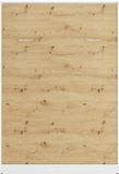 Vente-unique Bedkast hout natuurlijk licht, wit 160 x 200 cm