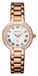 Montre Orphelia Dameshorloge, kwarts, analoog, de mooie armband van roestvrij staal, bezel met stenen, Rosé goud, armband