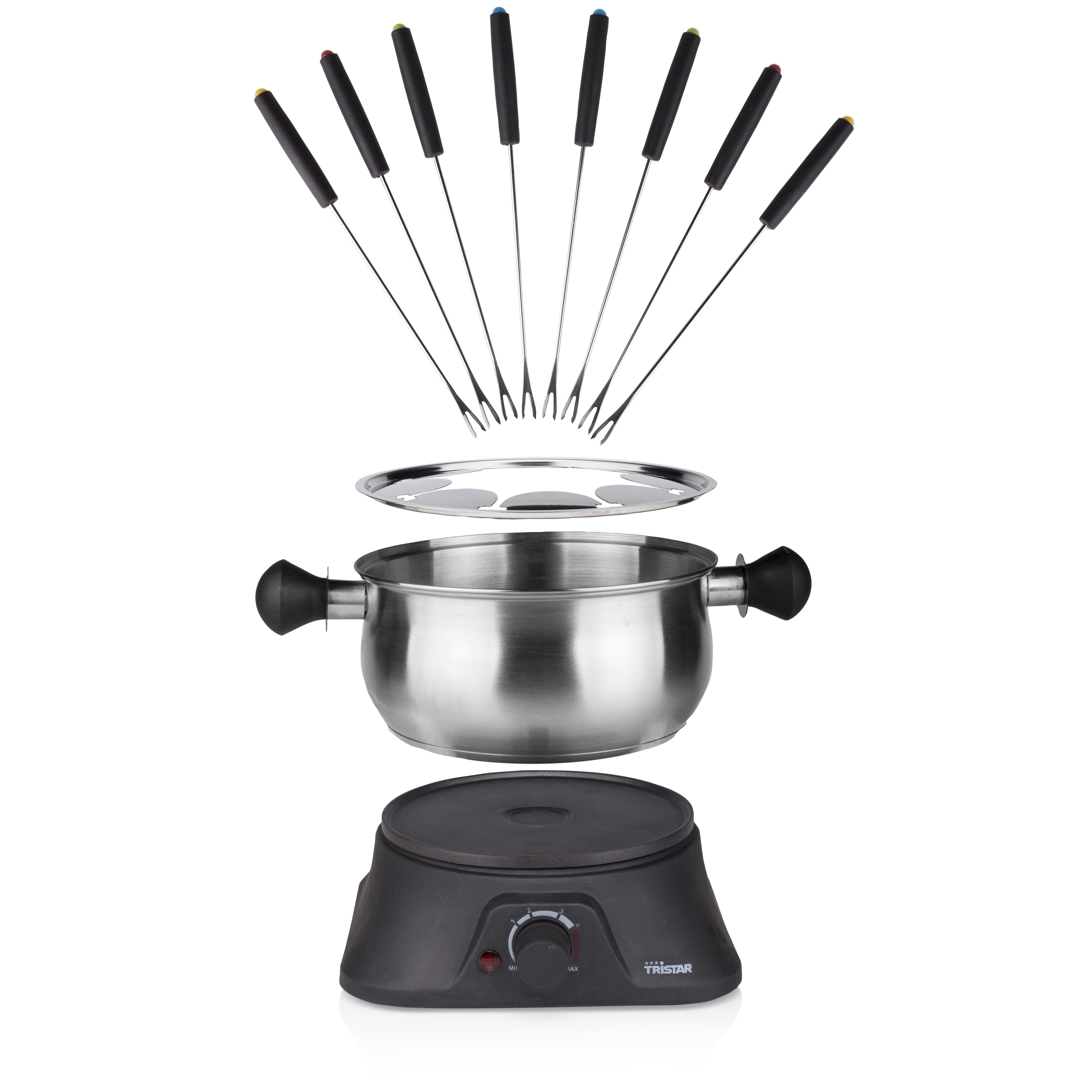 Tristar FO-1106 Fonduepan - Elektrisch - 8 personen - 1.3 liter - RVS