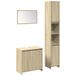 vidaXL Ensemble de meubles de salle de bain 3 pièces chêne Sonoma