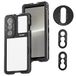 NEEWER Xperia 1 V Cage, Quick Release Video Rig Case Telefoon Stabilizer Houder voor Opnemen Filmen, 67mm Filter Adapter, 17mm Lens Backplate, T Mount Lens Backplate Compatibel met Moment Sony, PA087