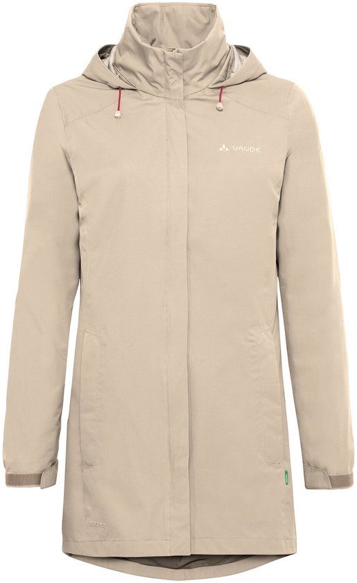 VAUDE Jacken Women's Escape Parka, Dames, Maat 40, Linen, Gerecycled Polyester, Lente/Zomer 2024