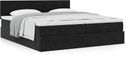 Maison Exclusive - Cadre de lit ottoman avec matelas, noir, 160x200 cm, velours