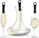 Wan GmbH Set van 3 - Flexible reinigingsborstel voor karaf & glazen - Beige/Noir