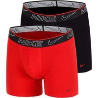 Nike Elite Cotton Stretch Boxershort Verpakking 2 Stuks Heren-Zwart,Rood, Maat S