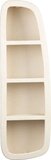 Dutchbone Veda Wandkast - 3 Planken - Gerecycled Marmer - Beige - 120x23x38 cm