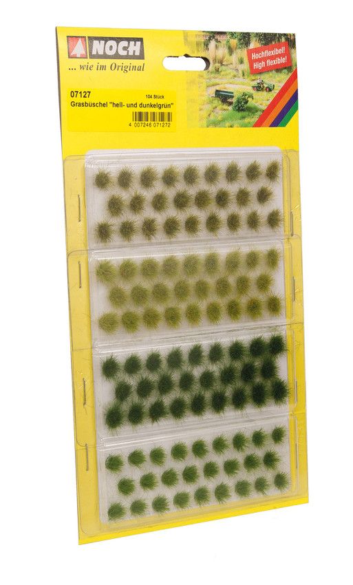 NOCH Grass Tufts, groen, 1 stuk