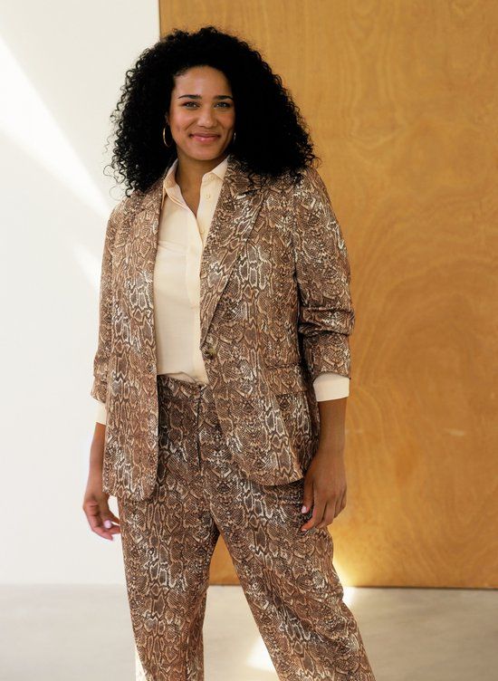 YEST CURVE Julika Cover ups - Soft Terra/Multi Col - maat X-0(44)