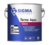 Sigma Torno Aqua Gloss | Hoogglans Lakverf Binnen & Buiten | 2,5 LTR | Wit