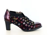 Laura Vita Elcodieo 42 Rode Leren Blokhak Pumps Maat 38