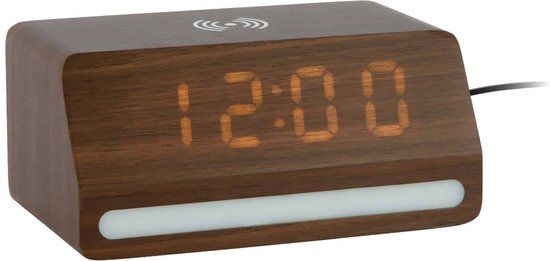 Karlsson Wekker Retro - Mokka - 10x16.5x7.5cm - Modern - Bruin