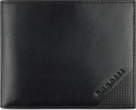 Bugatti Nobile Portemonnee RFID-bescherming Leer 12 cm - Mannen - Staand formaat - Zwart
