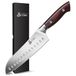 DDF iohEF Santoku-mes, professioneel koksmes, 18 cm, scherp lemmet van roestvrij staal met ergonomische greep voor thuis en restaurant
