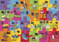 Gibsons Le Puzzle Alphabet Insolite Pièces XXL