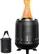 OEM Holland Connections Outdoor Mini Fire Bowl 15x24cm Low Smoke for Garden Table Fireplace with Storage Bag for Balcony and Camping - Pellets/Wood Stainless Steel Black