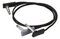 RockBoard Flat Patch Y-Splitter kabel haaks 50 cm zwart