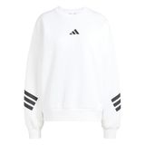 Adidas Future Icons 3 Stripes Sweatshirt Wit S Vrouw
