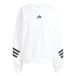 Adidas Future Icons 3 Stripes Sweatshirt Wit S Vrouw